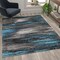Flash Furniture Blue 5x7 Abstract Area Rug ACD-RGTRZ863-57-BL-GG - alternate 1